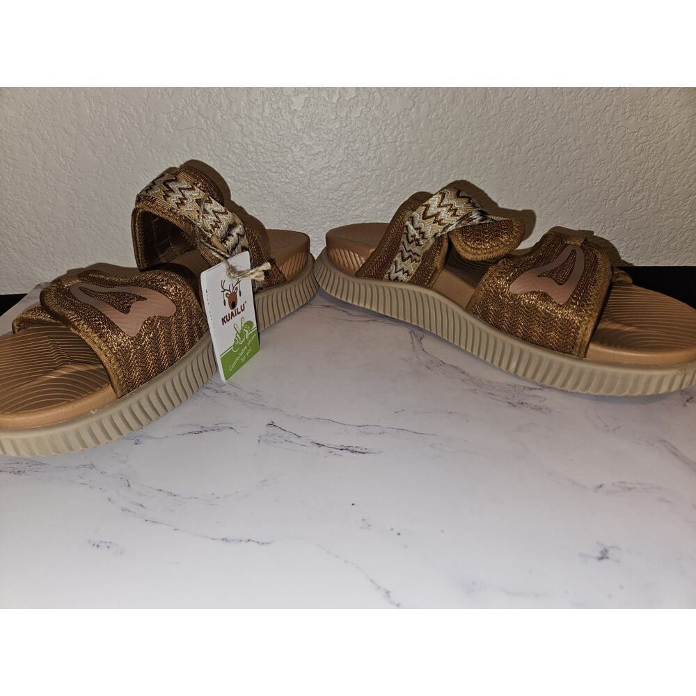 KuaiLu Womens Orthotic Walking Sandals Plantar Fasciitis Arch Support Size 12 - Picture 3 of 8